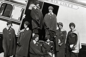 CA The first female flight attendant B