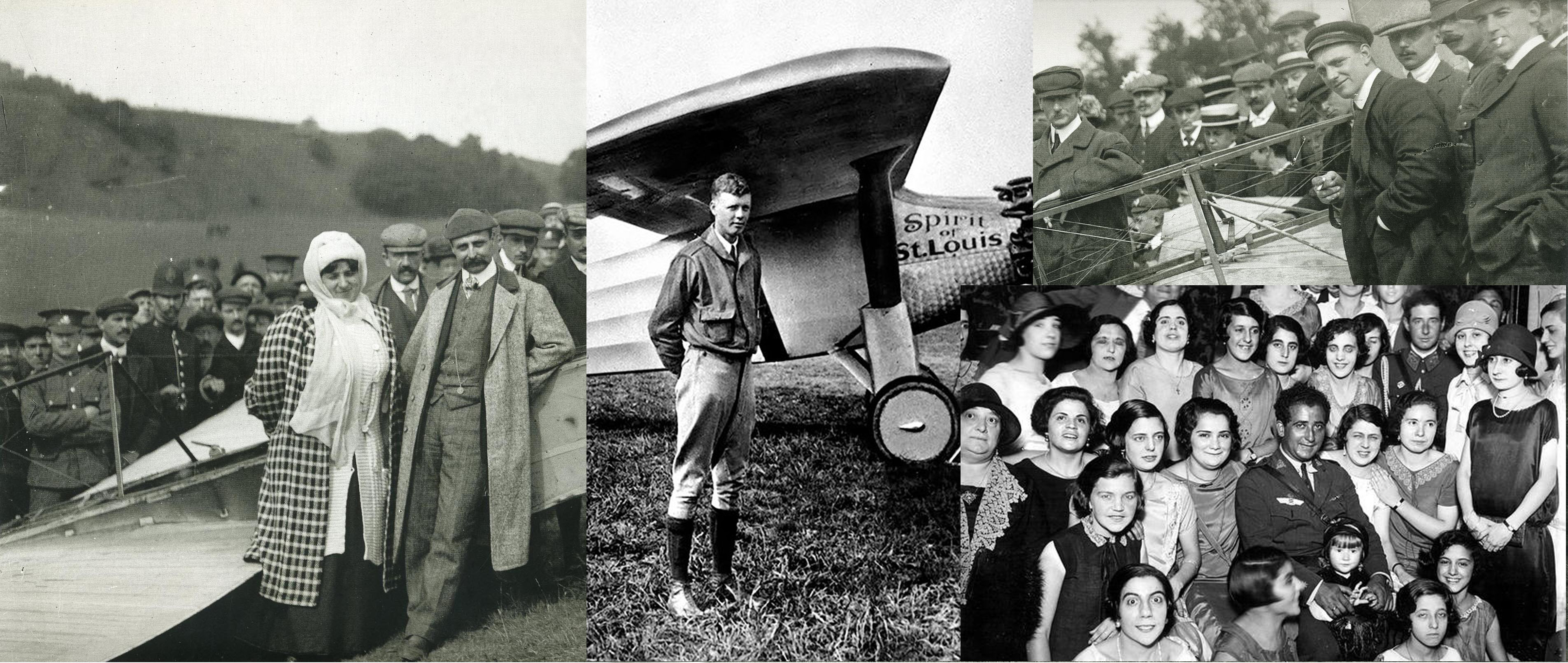 Blériot, Ramón Franco y Lindbergh